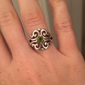 James Avery Spanish Lace Ring with Peridot